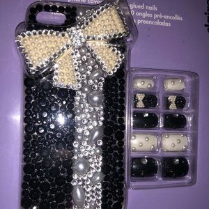 iPhone 5* phone cover & 10 pre-glued nails
